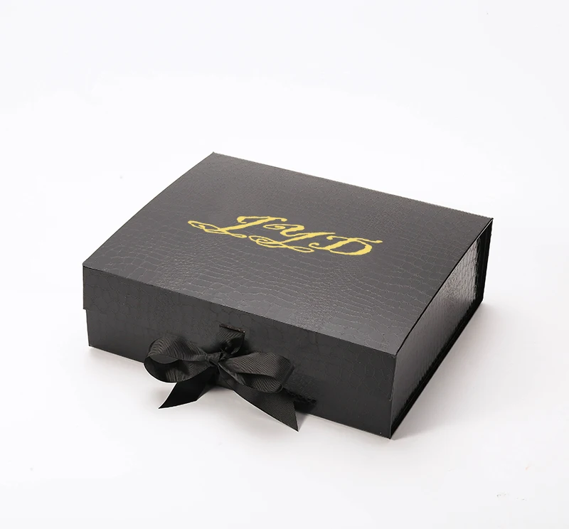 luxury hair extension magnetic flat packaging gift box wholesale