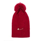 Customized Wool Women Knitted Ski Beanie Pom Pom Caps New Warm Winter Knit Hats