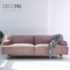 Modern style two or three seats simple washable sofa set designs fabric office living room furniture Nordic sofa
