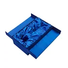 Flocking Surface Nice Touch Double Door Open Satin Insert Gift Extension Packaging Custom Luxury Hair Box