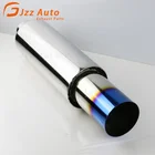 JZZ china auto parts imported exhaust tip 2.5" single exhaust muffler for honda S2000
