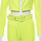 Anti-Static Women Casual Suit Long-Sleeved Middle Waist Slim Ankle-Length Pants Fashion