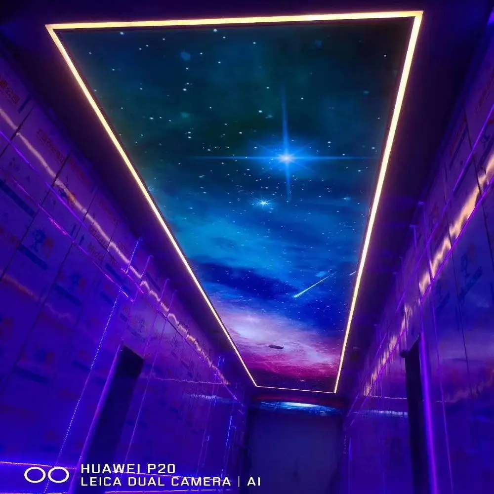 nice quality decorative night sky design uv printed starry stretch ceiling-20