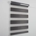 window sunscreen fabric roller zebra sheer layered blind shades fabric Dim-kout 20"W x 48"L