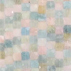 High Grand Natural Gemstone Jewelry Multi Color Square Morganite Stone for Jewelry Making