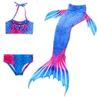 Girls 3PCS mermaid tail for swimming swimsuit kids