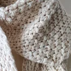Neck Gaiters Thick Wool Quality Ladies Knitted Scarf Solid Color Style Best-selling