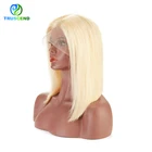 Wigs Invisible Lace Wigs With 12a Quality Hair Lace Front Bob Wigs 100% Brazilian Short Hair
