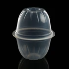 Disposable take away clear plastic salad bowl clear plastic salad bowl fruit cup with lid