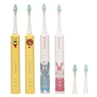 Cute Electric Toothbrush for Kids Rechargeable Waterproof Children Sonic Smart Toothbrush