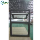 Australia Standard Hurricane Resistant Glass Remote Control House Double Glaze Black Windows