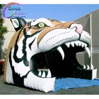 Tiger Mascot Inflatable Mascot Tunnels Tiger Head Mascot Inflatable Tiger Tunnel