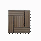 Waterproof Interlocking Composite Decking Tile 30cm
