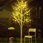 Bolylight New Year Musical Home Decoration Outdoor Trunk Stake String Light Iron Wire Fram Led Christmas Tree Light