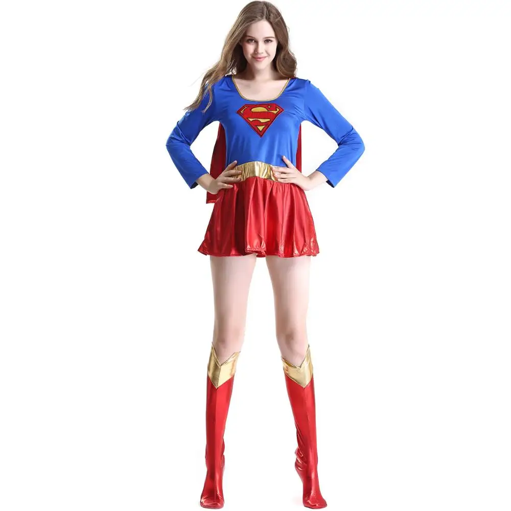 Cadılar bayramı supergirl kostümleri cosplay kostümleri
