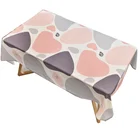 High Quality Eco-Friendly Tablecloth dots Waterproof Spillproof PVC Fabric Table Cloth