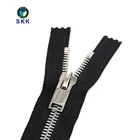 Corn Zipper Corn Metal Zipper #8 Silver Corn Teeth Metal Zipper Close-end
