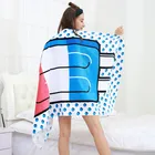 Soft Custom Rectangle Adult Absorbent Cotton Beach Towel Reactive Printed