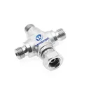 Pipe Swivel Cross Fitting Joint JIC Union Adapters Hydraulic Tube Connector 4 Way Pipe Fitting