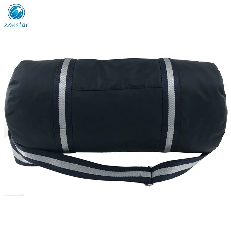Lightweight Foldable Nylon Ripstop Duffel Handbag for Travel Sport with Shoulder Strap Foldaway Tote Bag