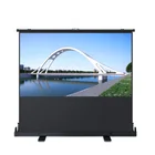 60 inch 4:3 Portable min floor pull up projection screen/floor pull up standing projection screen
