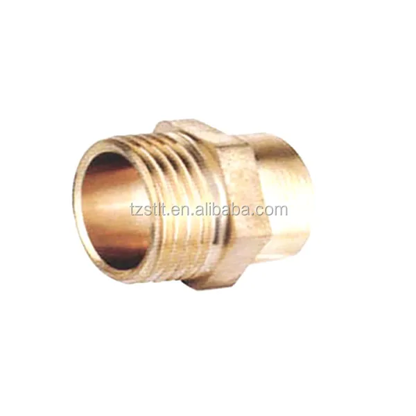 Thread Hex Straight Pneumatic Connector 1/4inch brass fitting