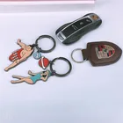 Used Best Prices Custom apple shape resin enamel fruit 3d Soft enamel key chain
