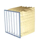 Factory price custom f8 aluminum frame industrial medium bag air filter pocket for dust collecting