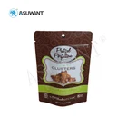 Stand up ziplock resealable zipper aluminum foil food bag packaging