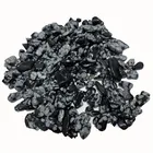 Polished snowflake black obsidian tumbled quartz crystal stones for home decoration