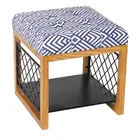 Bailey wooden living room furniture with shoe rack storage stool