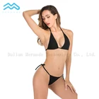 30% Off Free Sample Sexy Brazilian Micro Mini Thong Black Young Girl Bikini Bottom Sexy Swimsuit