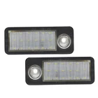 2X Cool White Exclusive Hot Selling LED License Plate Light Lamp For Audi A6 C5 /4B Avant/Wagon RS6/RS6 Plus