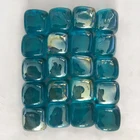 Decorative vase filler transparent flat glass cubes glass blocks popular crafts irregular cashew glass beads marbles