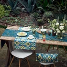 Nabis New Design 100% Cotton Polyester Pastoral Printed runner table cloths