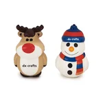 Promotion Christmas snowman toy Squishy PU anti foam stress ball for adults and kids