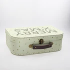 Custom festival suitcase shaped paper packing gift cardboard suitcase box