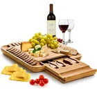 Bamboo Custom Wooden Bamboo Cheese Board Set