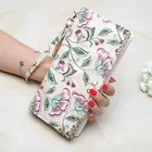 Unique designer purses and wallets wholesale ladies fashion pu leather funky long wallet for women WA5059