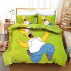 Queen Bedding Sets The Simpsons 3D Printed King Queen Kids Size Digital Printing Bedding Sets For Kids On Sale