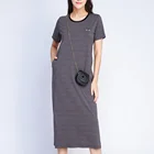 mid length casual dresses for women striped shirt dress animal print clothes