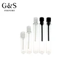 Size Vial Wholesale Pocket Size Mini 3ml Portable Clear Glass Vial Refillable Perfume Bottle With Screw Cap