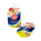 Pouch Water Plastic Drink Pouches Free Sample Plastic Resealable Empty Stand Up Spout Pouch Drinking Water 300ml 500ml