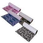 Multiple Flower Pattern Motif Hologram Heat Transfer Printing