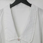 Designs Cotton Blouse Cotton Custom Solid Colour Lapel Office Shirt Designs Cotton Puff Sleeve Blouse Women
