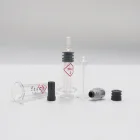 1ml 2ml luer lock glass oil syringe with metal plunger