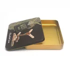 Wholesale Cutosm Celebration Metal Packages Square Rectangular Tin Boxes For Chocolates