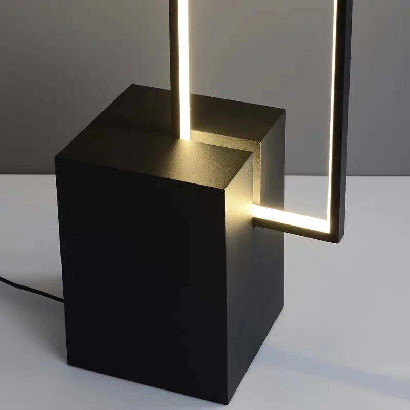 Modern design linear slim steel marble base stand lamp dimmable for living room LED floor light