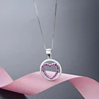 Silver Round Pendant Necklace Silver Pendant Round