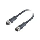 Waterproof Un-Shielded M16 connector male to male 5Pin double end plug circular connector molded 2.5m PVC/PUR cable